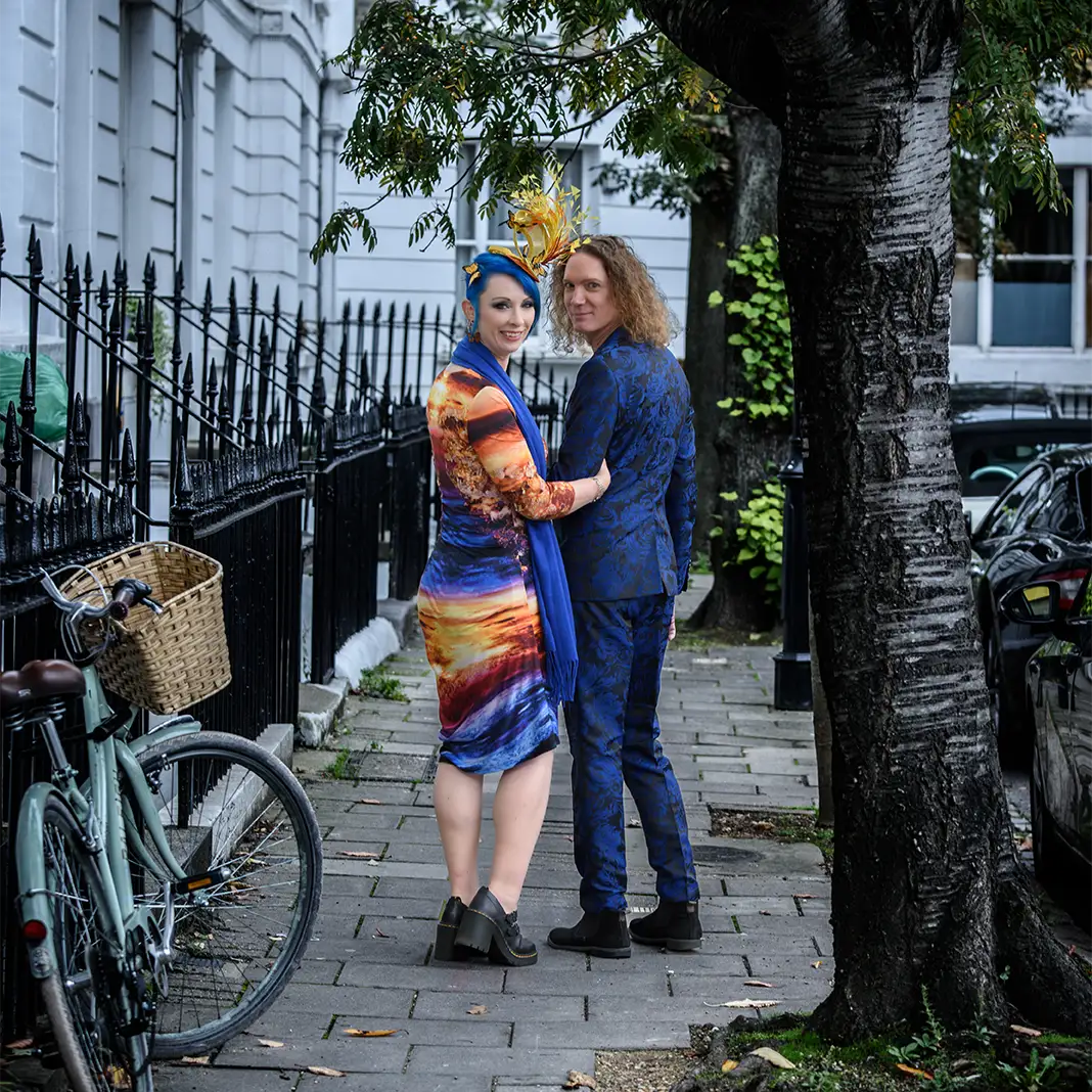 london-wedding-photographer-islington-wedding wedding couple walking around the streets of islington